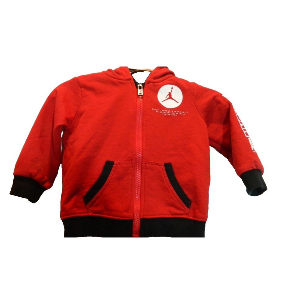 Air Jordan Hoodie Boys 6 Months Red Hoodie w/ Pockets